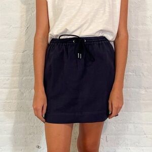 Apiece Apart Navy Mini Skirt